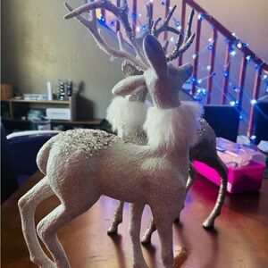 Elegant Silver Reindeer Figurine